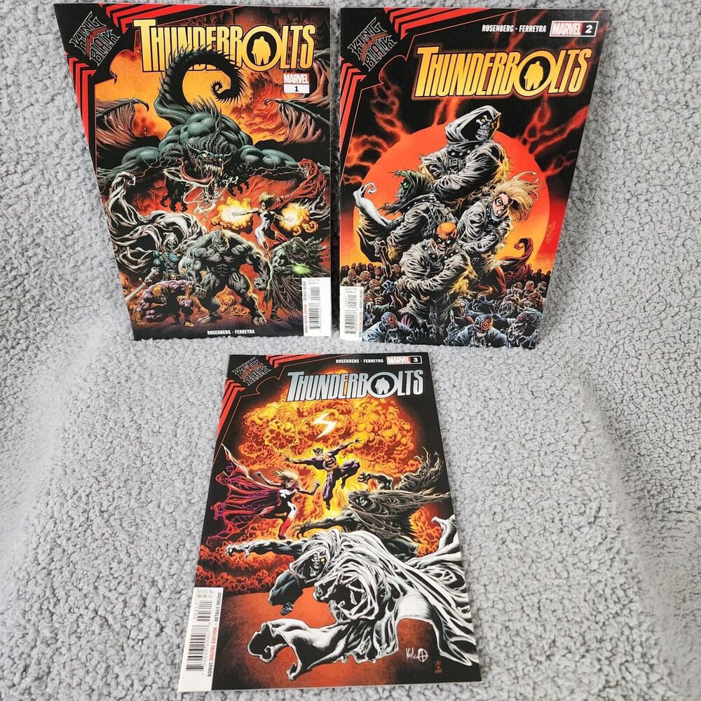 King In Black Thunderbolts #1 -3 Marvel Comics Nm 2021